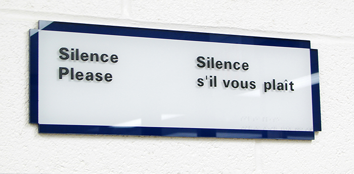 Sign - Silence Please