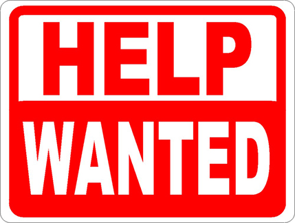 Help Wanted sign