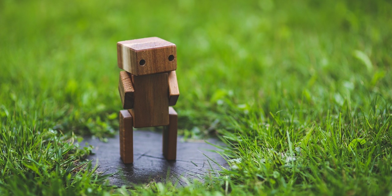 wooden robot
