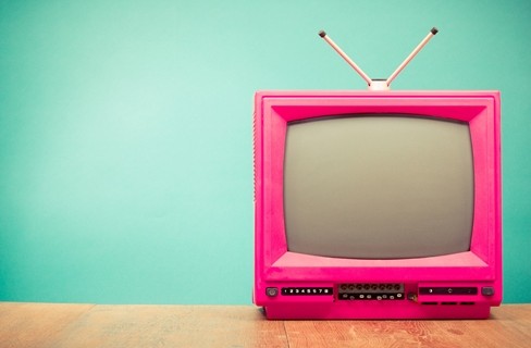 pink television
