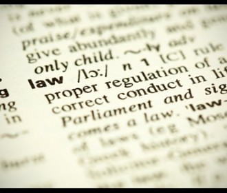 dictionary entry for the word law