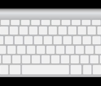 silver and white keyboard