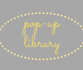 pop up library sign