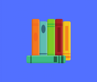 row of books