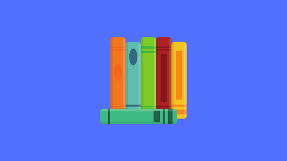 row of books