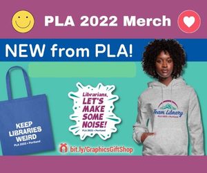 ad for pla conference merchandise