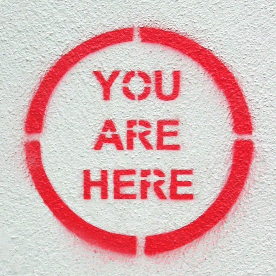 you are here stencil