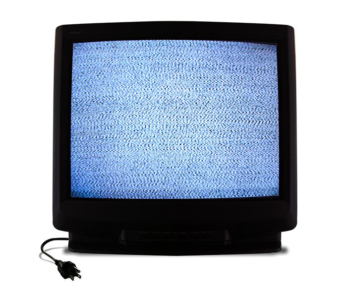 television with static