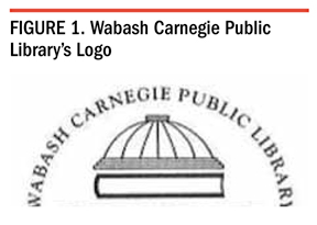 Figure 1. Wabash Carnegie Public Library's Logo