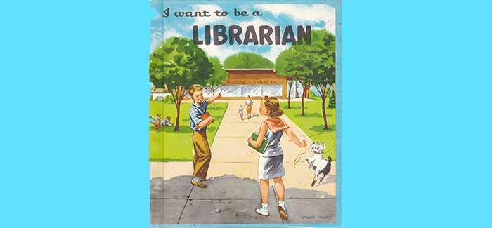 cover of a vintage book about librarianship