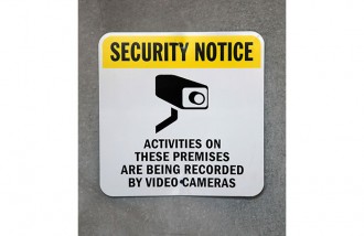 security notice sign