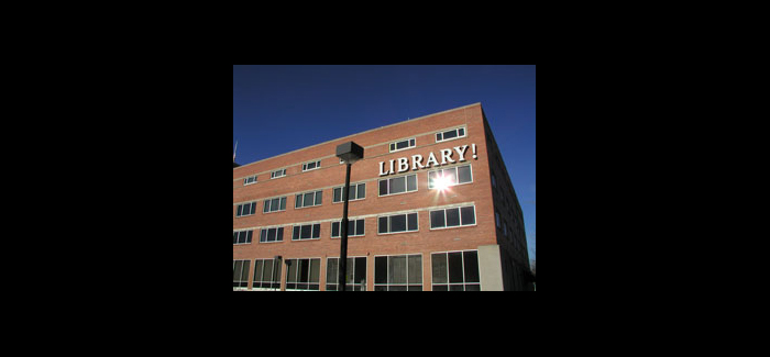 library sign