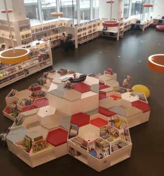 The "Flower" at the Ørestad Pubic Library
