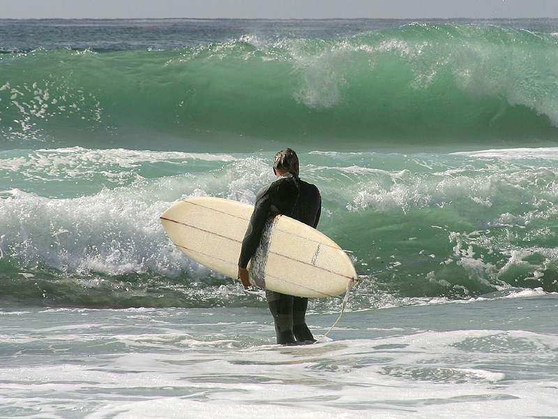 man on surfboard