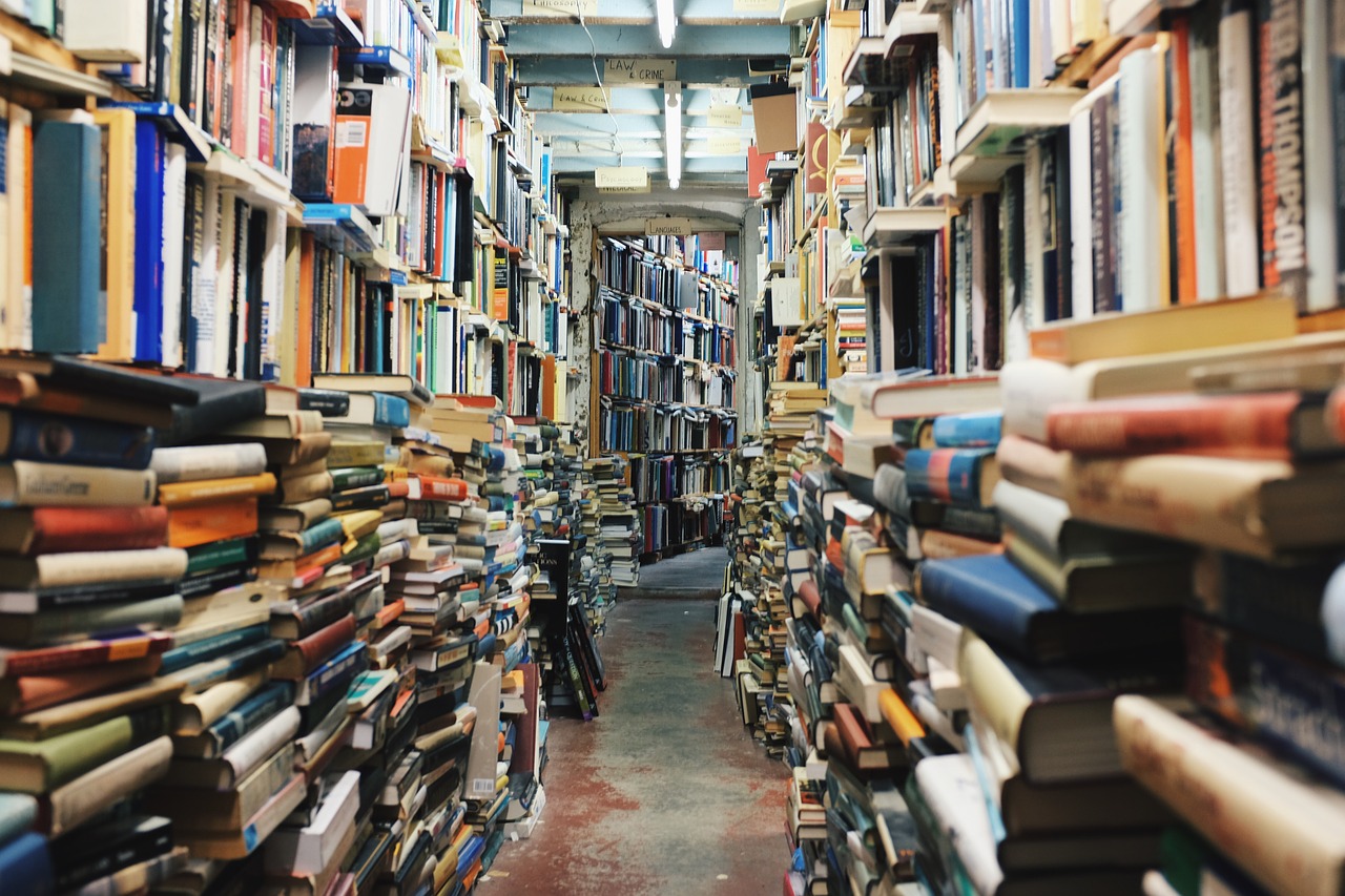 stacks of books