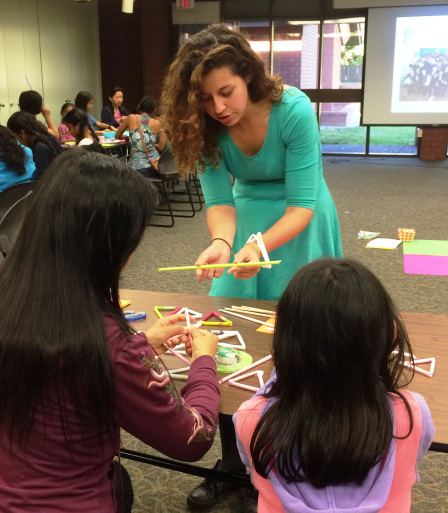 girls working on a project