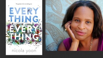 image of everything everything book cover and author nicola yoon