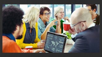 group of people at a meeting