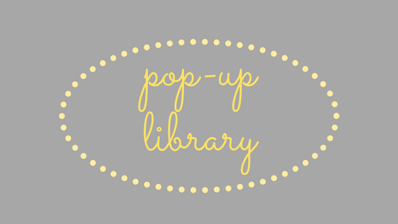 pop up library sign