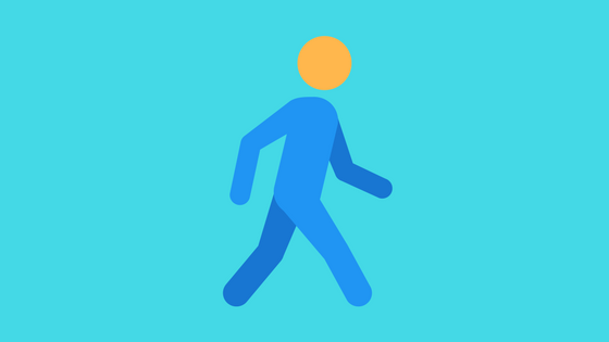 person walking symbol