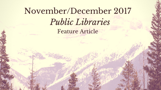 November December 2017 Public Libraries Feature Article Header