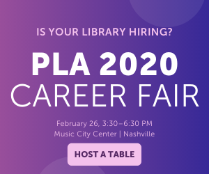 PLA 2020 Career Fair Ad - Reserve a Table
