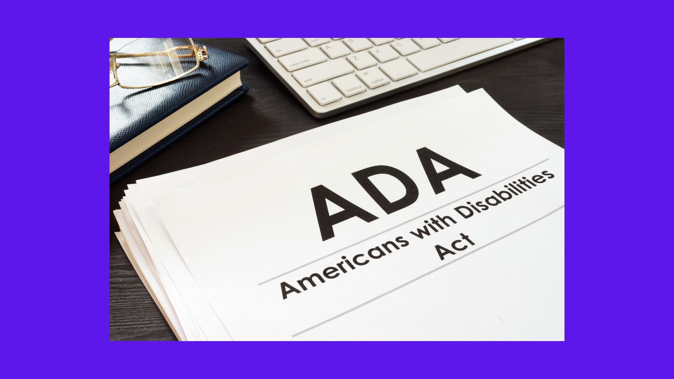 booklet with title ADA Americans with Disabilities Act