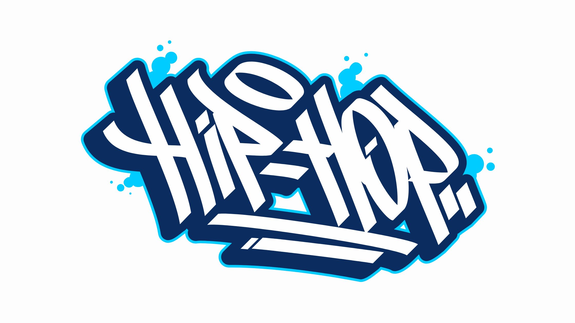 hip hop written in stylized graffiti
