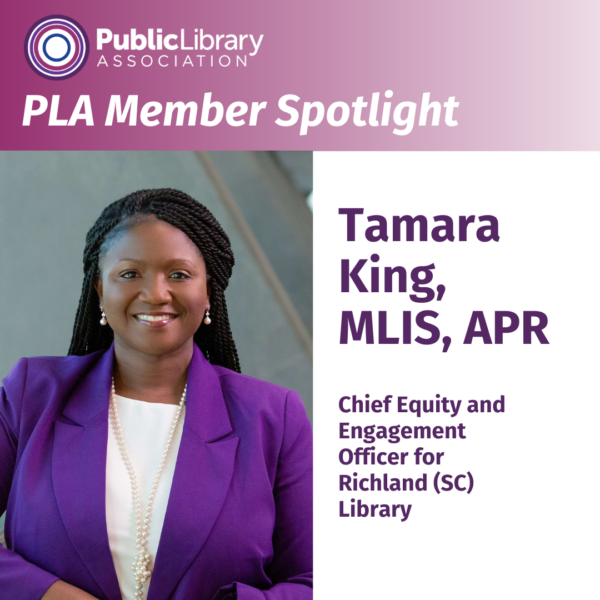Tamara King, MLIS, APR Chief Equity and Engagement Officer for Richland (SC) Library
