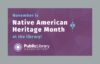 native american heritage month at the library